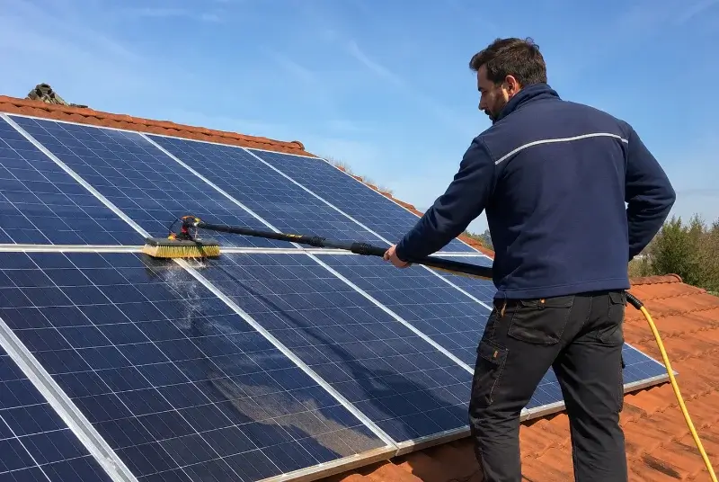 Nettoyage et entretien de panneaux solaires à Châteauvert